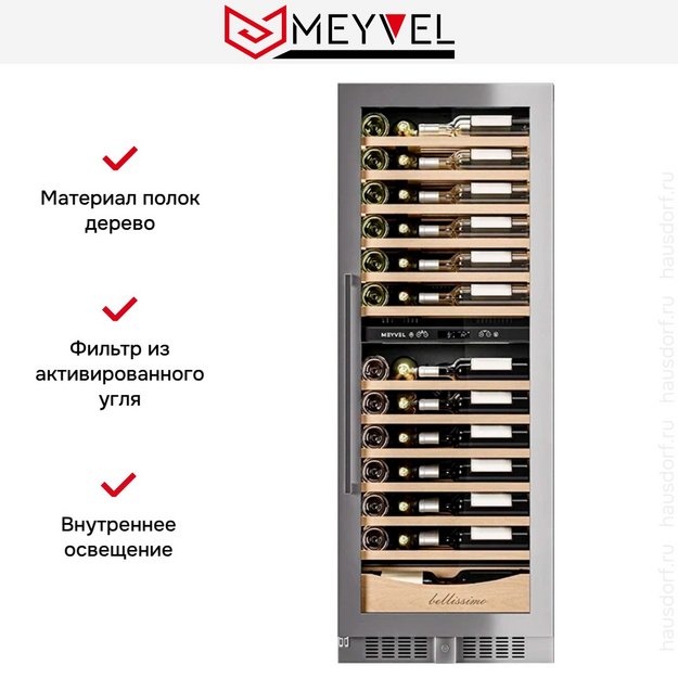 Винный шкаф Meyvel MV95-KST2 Узкий (Slim) (preview 9)