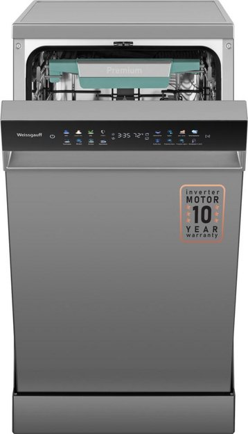 Посудомоечная машина Weissgauff DW 4539 Inverter Touch AutoOpen Inox (preview 1)