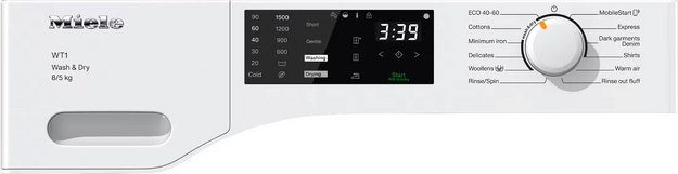Стирально-сушильная машина Miele WTD160WCS на иностранном языке (preview 2)