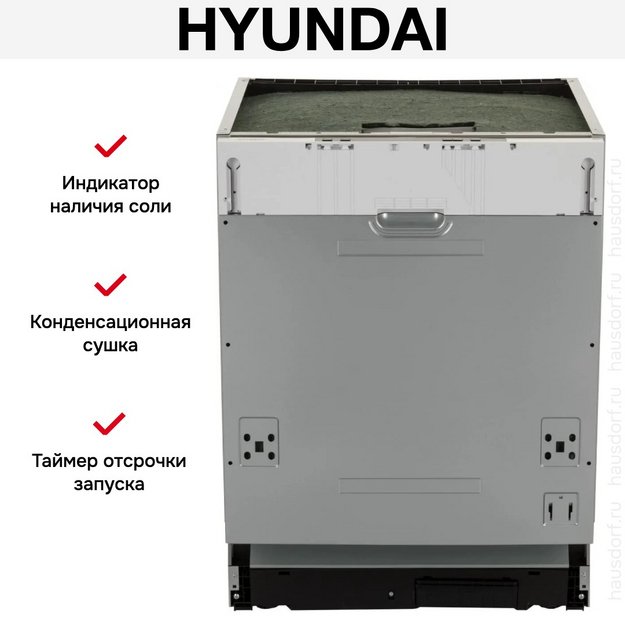 Встраиваемая посудомоечная машина Hyundai HBD 650 (preview 28)