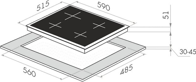 Газовая варочная панель MAUNFELD EGHG.64.33CW\G (preview 22)