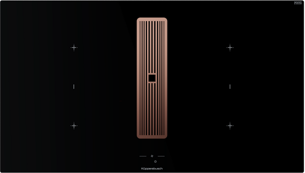 Индукционная варочная поверхность с вытяжкой Kuppersbusch KMI 9850.1 SR-E Copper (preview 1)