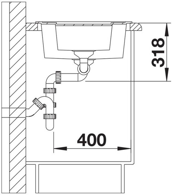 Мойка BLANCO METRA 6 Silgranit черный (preview 6)