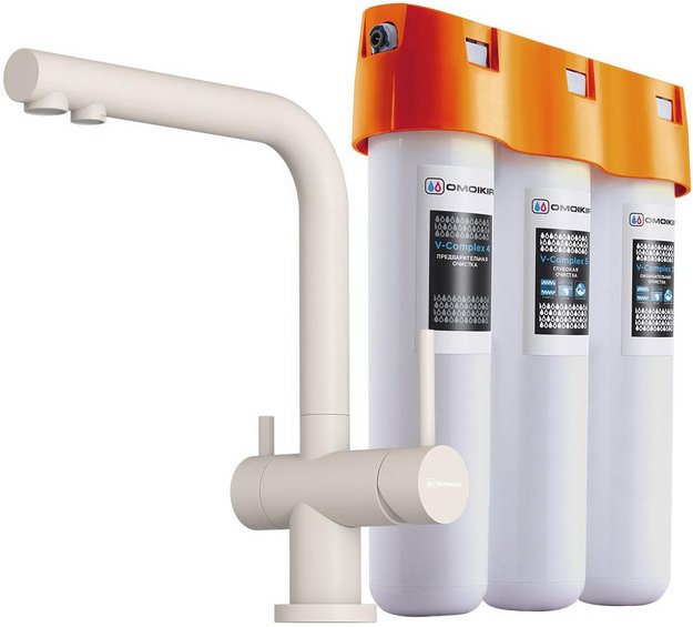 Комплект смесителя Omoikiri NAGANO PA-P + PURE DROP LITE (preview 1)