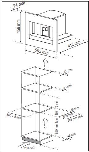 Встраиваемая кофемашина De Dietrich DKD7400XB (фото 2) Встраиваемая кофемашина De Dietrich DKD7400XB (preview 2)