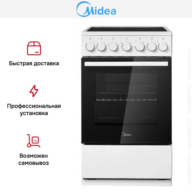 Электрическая плита Midea MFO-M4E20T4E(WH) (preview 2)