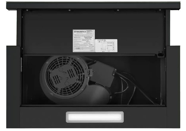 Встраиваемая вытяжка Maunfeld Clyde 60 черное стекло (preview 6)