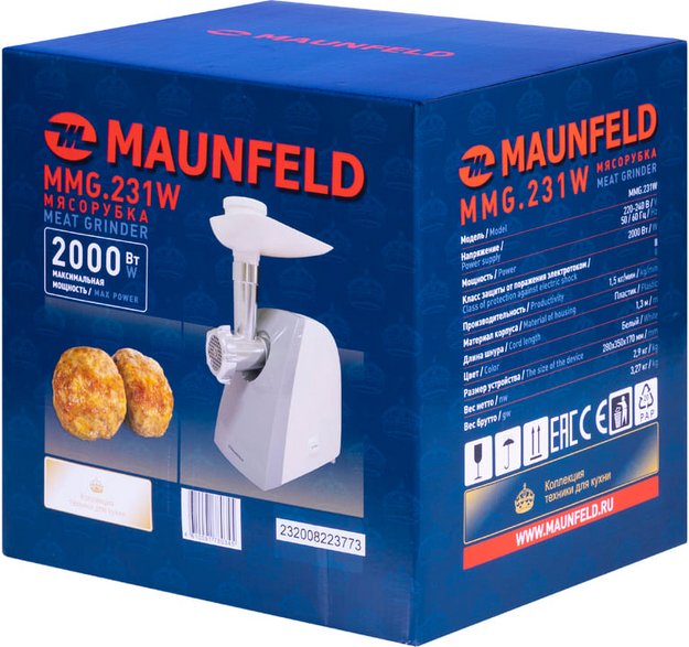 Мясорубка Maunfeld MMG.231W (preview 12)