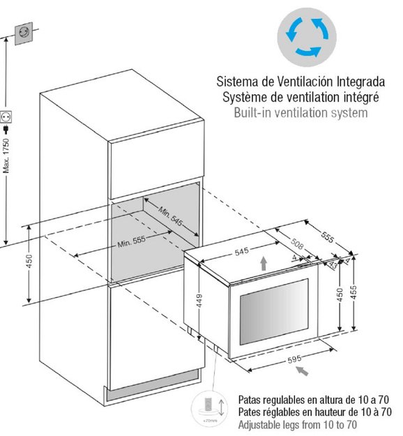 Встраиваемый винный шкаф Pando PVMAVP 45-16CRL W (preview 2)
