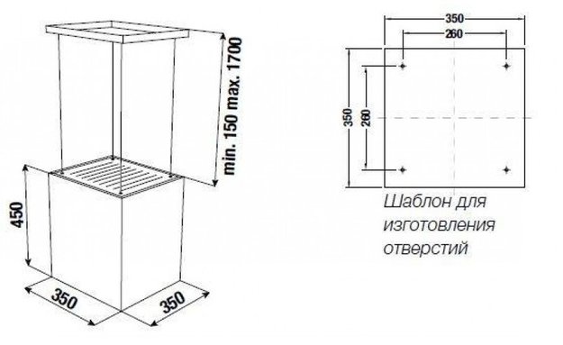 Островная вытяжка Kuppersbusch DI 3800.0 W2 Black Chrome (preview 2)