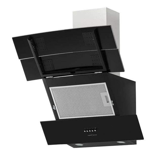Вытяжка KRONA INGA 600 inox/black push button (preview 3)