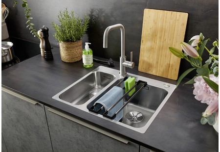 Мойка Blanco Solis 340/180-IF/A нержавеющая сталь полированная клапан-автомат InFino 526132 (preview 2)