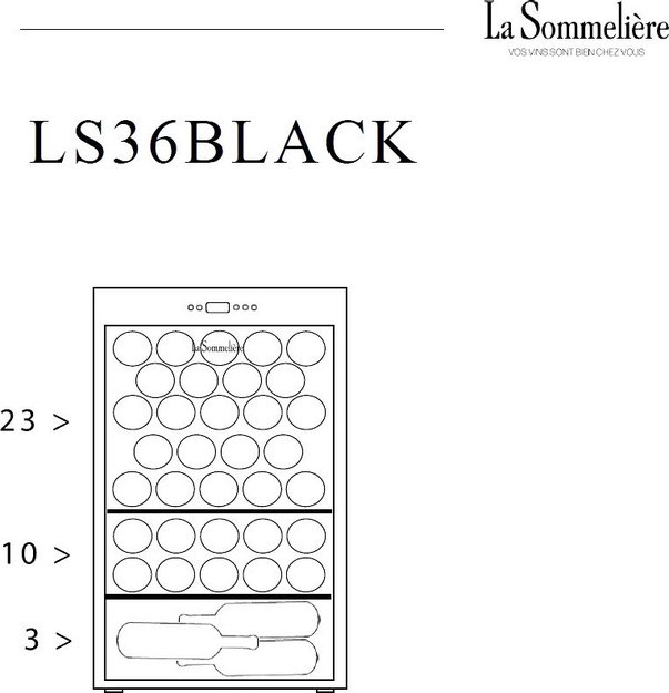 Винный шкаф La Sommeliere LS36BLACK (preview 3)