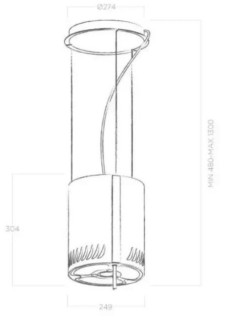 Вытяжка ELICA NAKED URBAN CAST IRON/F/25 (preview 6)