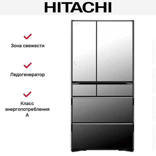 Холодильник Hitachi R-ZXC740WH-X (preview 7)