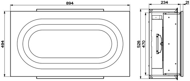 Встраиваемая в потолок вытяжка Faber INSIDE UP IX KL A90 (preview 4)