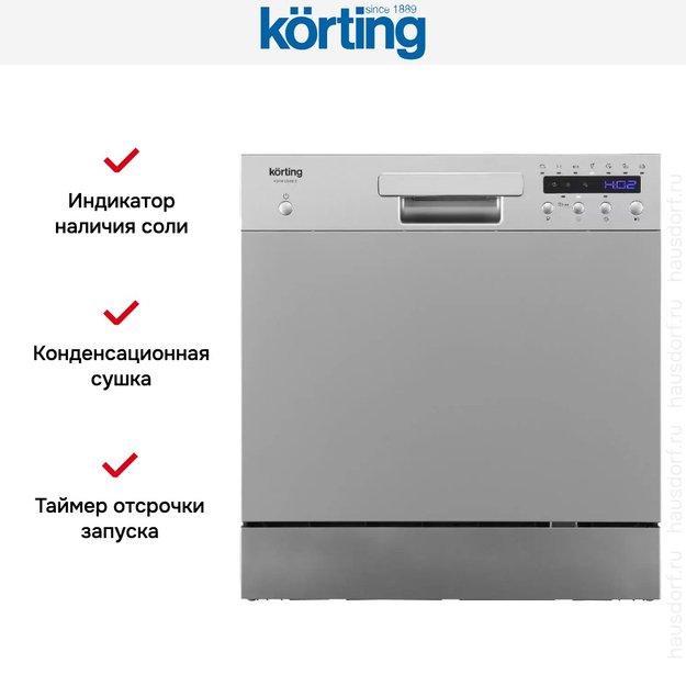 Компактная посудомоечная машина Korting KDFM 25358 S (preview 10)