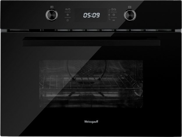 Компактный духовой шкаф с СВЧ Weissgauff OE 449 PDB Black Edition (preview 1)