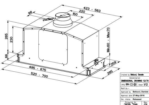 Встраиваемая вытяжка Faber IN-LIGHT EV8P WH MATT A52 (preview 5)