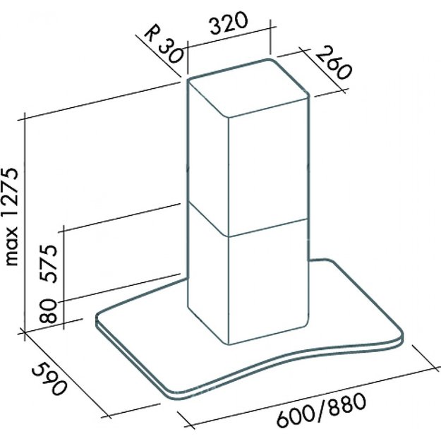 Вытяжка Falmec Astra isola 90 vetro (800) ECP (preview 2)