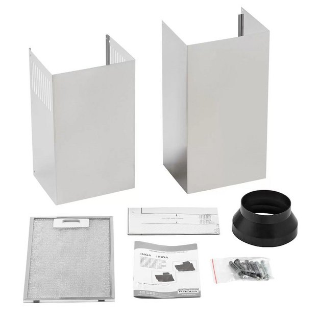 Вытяжка KRONA INGA 600 inox/black push button (preview 6)