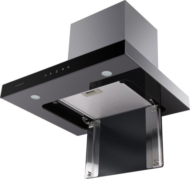 Встраиваемая кухонная вытяжка MAUNFELD Norfolk 60 нержавеющая сталь\черное стекло (preview 12)