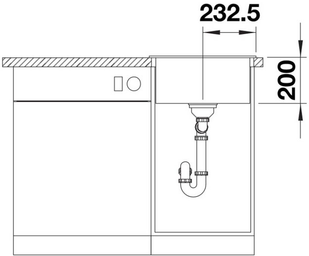 Мойка BLANCO NAYA 45 Silgranit белый (preview 8)