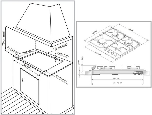 Варочная панель De Dietrich DPE4610X (фото 5) Варочная панель De Dietrich DPE4610X (preview 5)