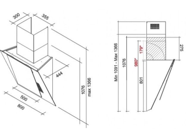 Вытяжка Falmec Aria 80 ix (800) (c системой NRS) ECP white (preview 3)