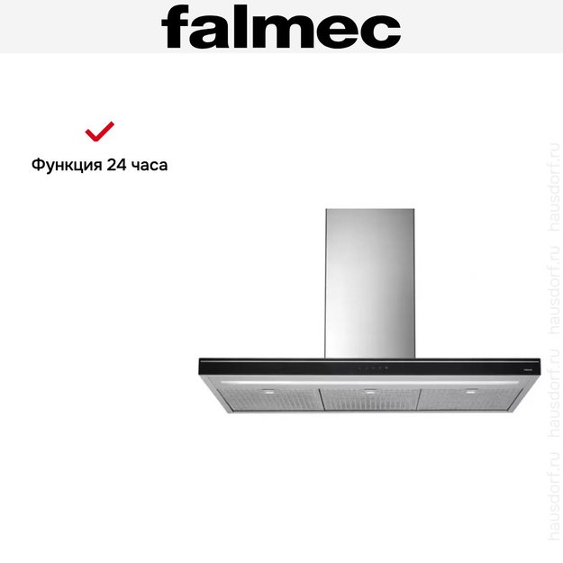 Вытяжка Falmec Luce 90 Glass Black wall (preview 5)
