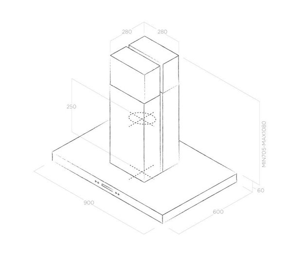Вытяжка Elica SPOT PLUS ISLAND IX/A/90 (preview 5)