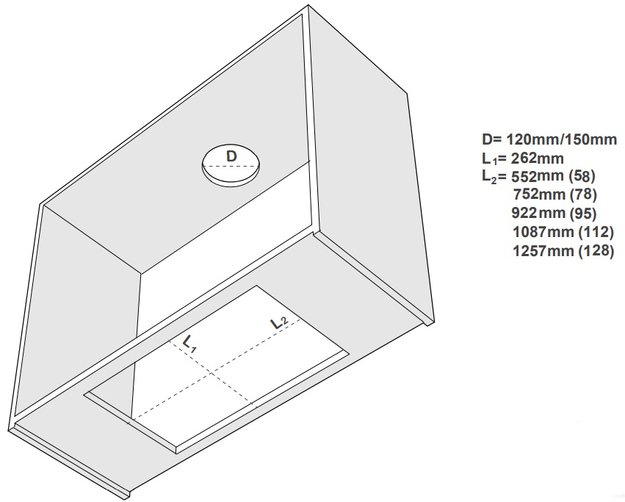 Встраиваемая вытяжка Pando EVO/780.11 INOX V.850 SEC (preview 4)