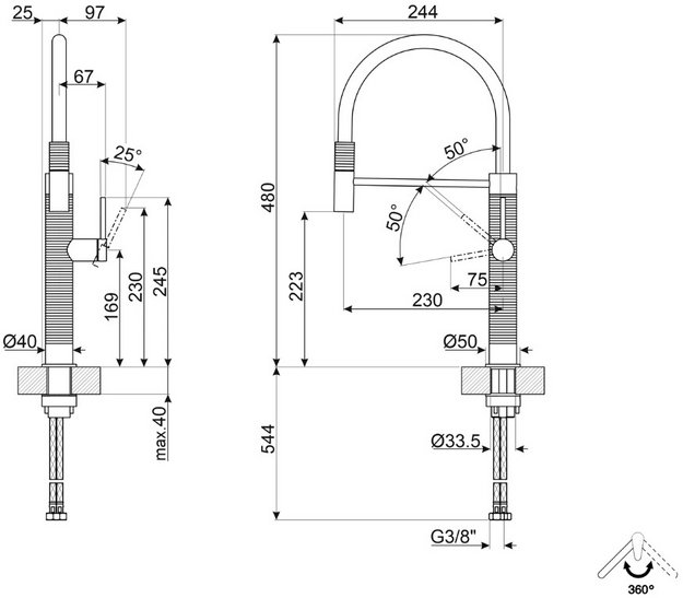 Смеситель Smeg MID6DKX (preview 4)