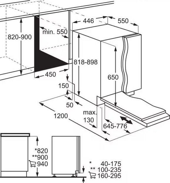 Встраиваемая посудомоечная машина Electrolux KEGB3410L (preview 3)