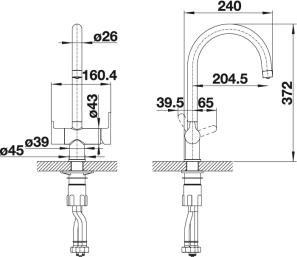 Смеситель Blanco TRIMA Хром + фильтр для воды BWT-БАРЬЕР EXPERT STANDARD хром (preview 4)