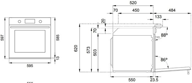 Духовой шкаф с паром Bertazzoni F6011MODVPTX/23 (preview 6)