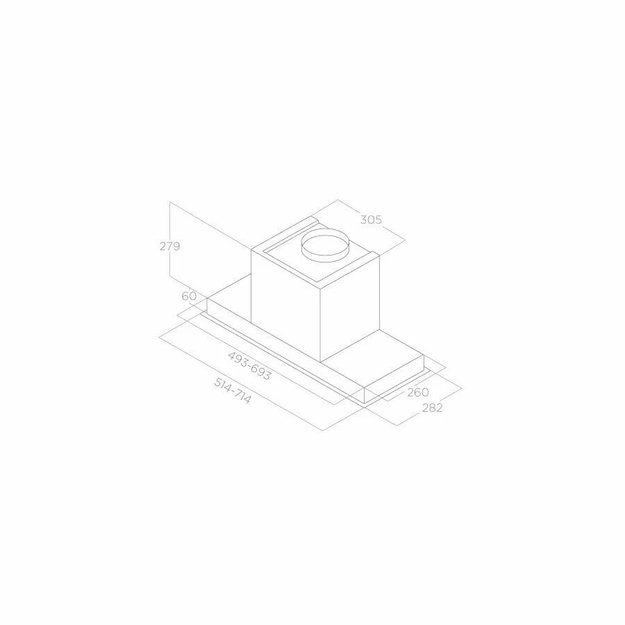 Встраиваемая вытяжка Elica HIDDEN ADVANCE BL MAT/A/72 (preview 4)