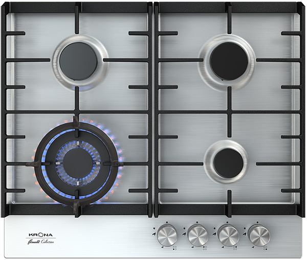 Газовая варочная поверхность KRONA VETTORE 60 IX (preview 1)