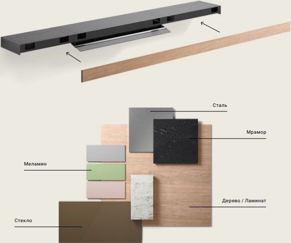 Полка Falmec 60 см панелируемая KACL.456#NF (preview 2)