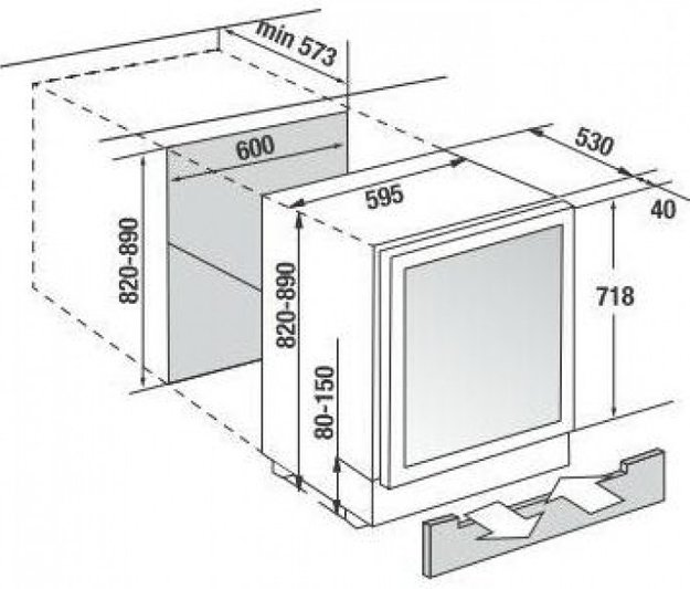 Встраиваемый винный шкаф Kuppersbusch FWKU 1800.0 S2 Black Chrome (preview 5)