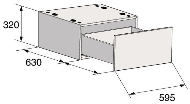 Напольный ящик с выдвижной полкой Asko HP320G (preview 4)