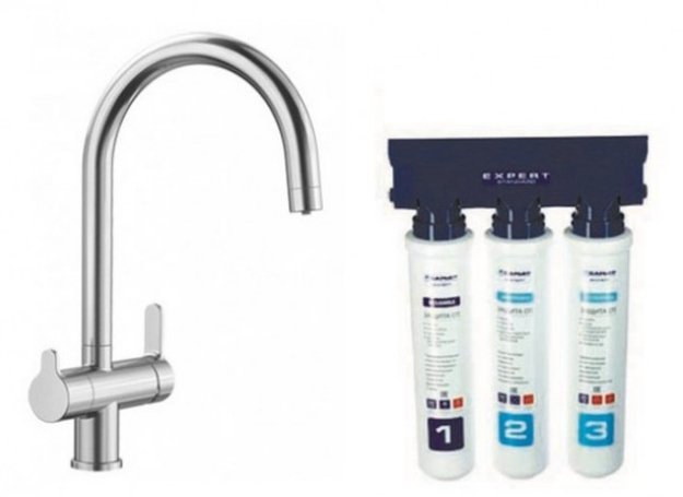 Смеситель Blanco TRIMA нержавеющая сталь UltraResist + фильтр для воды BWT-БАРЬЕР EXPERT STANDARD нержавеющая сталь (preview 2)