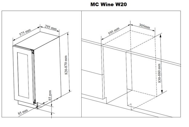 Винный шкаф MC Wine W20B (preview 8)