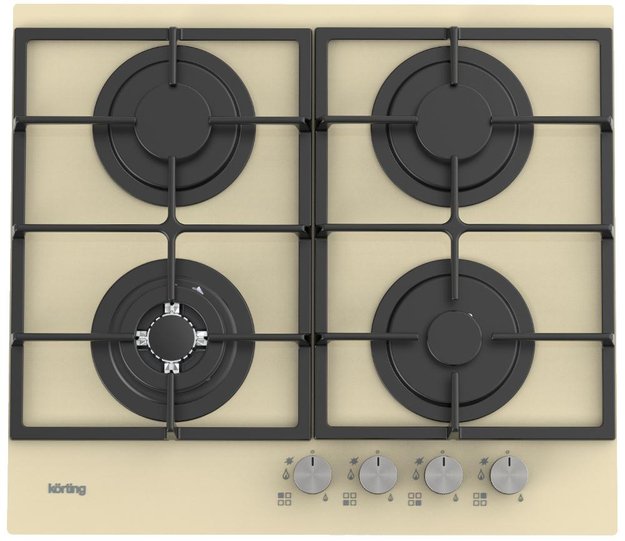 Газовая стеклянная варочная панель Korting HGG 6722 CTB (preview 1)