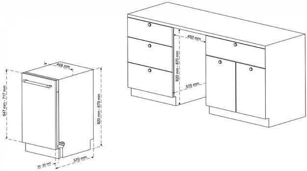 Встраиваемая посудомоечная машина Korting KDI 45898 I (preview 4)