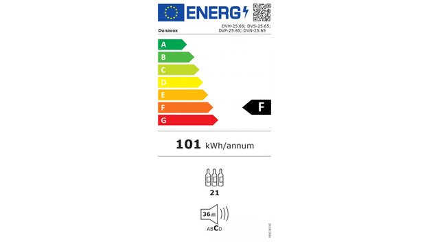 Встраиваемый винный шкаф Dunavox DVN-25.65DB.TO (preview 9)