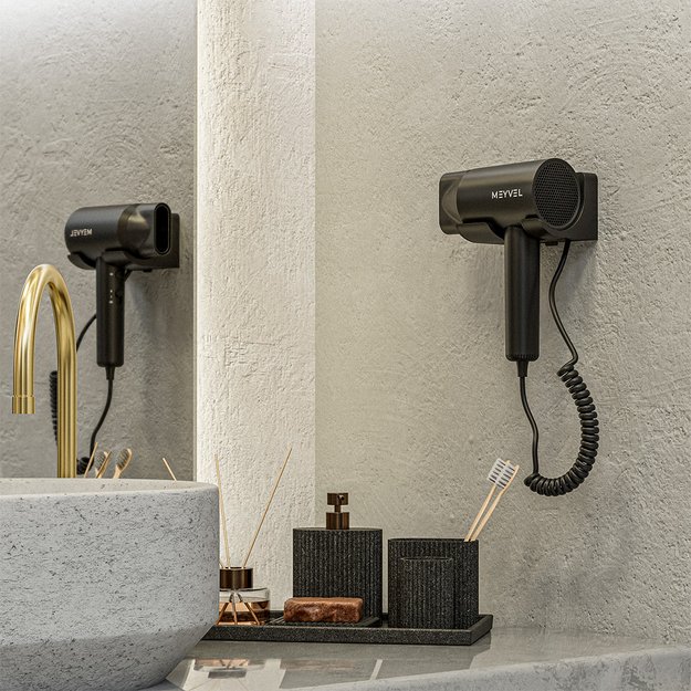 Настенный фен Meyvel MF10-1600 (Черный) (preview 2)