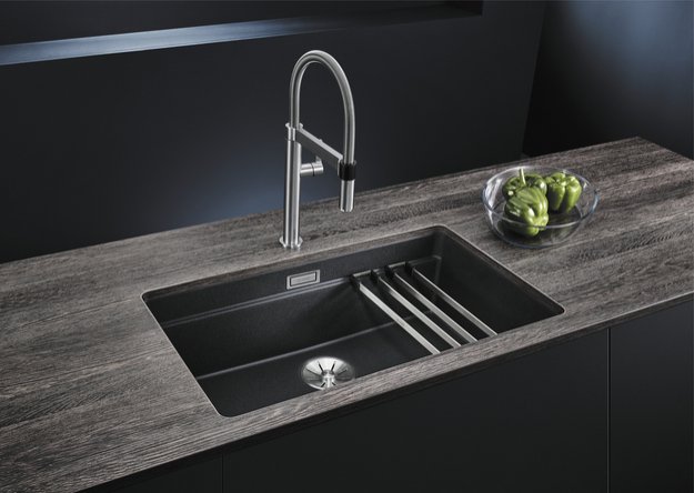 Мойка Blanco Etagon 700-U Silgranit черный клапан-автомат InFino 525891 (preview 5)