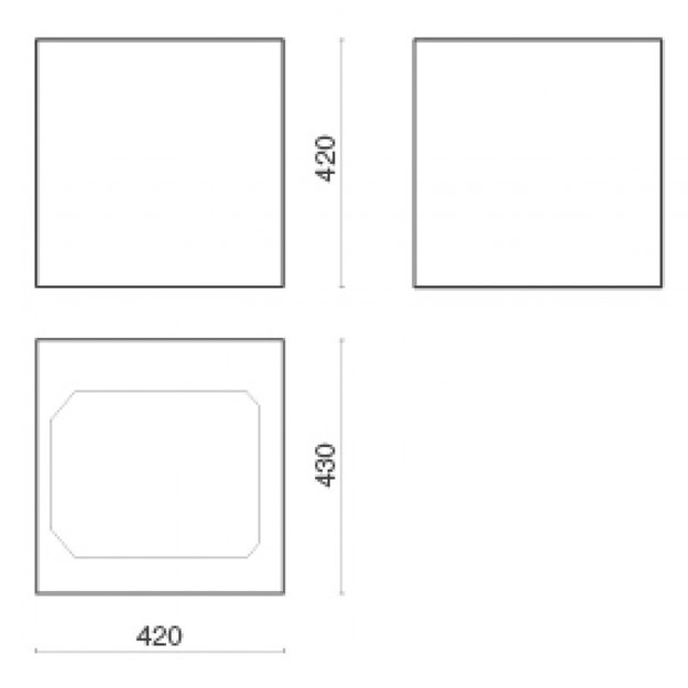 Вытяжка Falmec Rubik 43 (450) (с системой E.ion) ECP white (preview 3)
