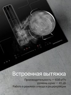 Индукционная варочная панель с вытяжкой Kuppersberg IHI 690 фото 3 в Екатеринбурге